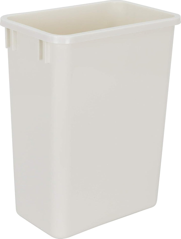 Hardware Resources CAN-35W Plastic 35 Quart Waste Container, White