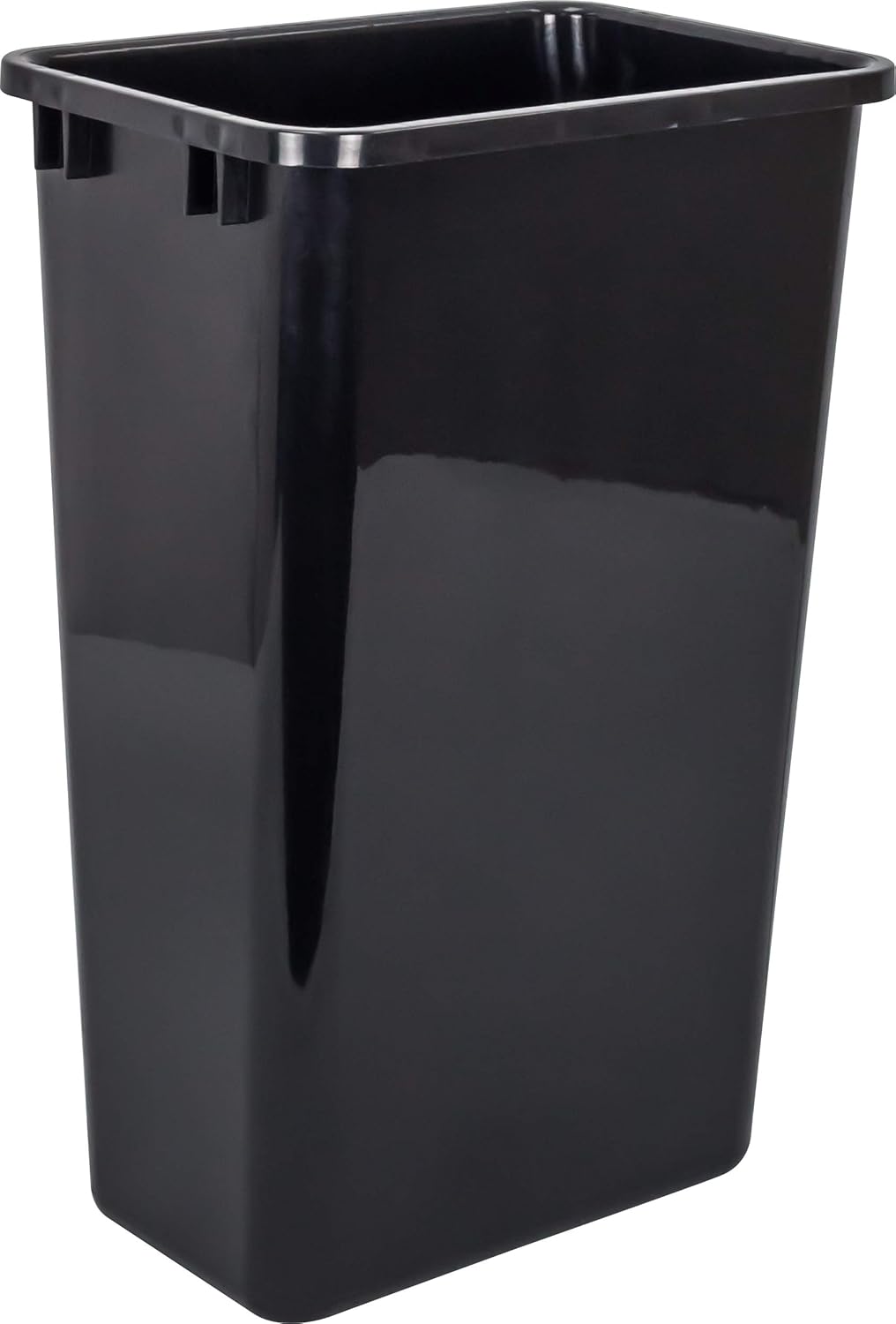 Hardware Resources CAN-50 Plastic 50 Quart Waste Container, Black