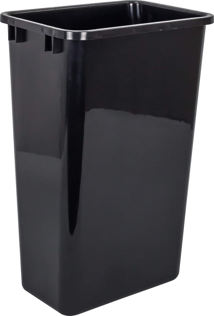 Hardware Resources CAN-50 Plastic 50 Quart Waste Container, Black