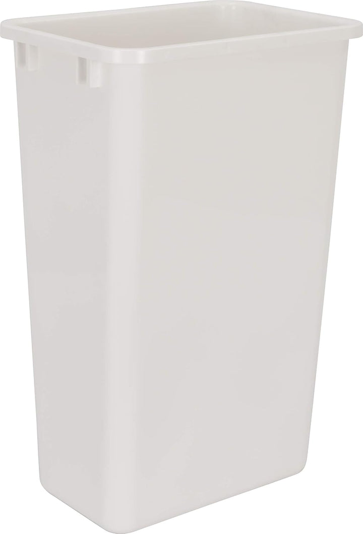 Hardware Resources CAN-50W Plastic 50 Quart Waste Container, White