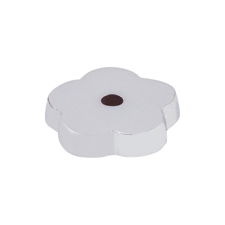 Top Knobs - Aspen II Flower Knob Backplates Polished Chrome