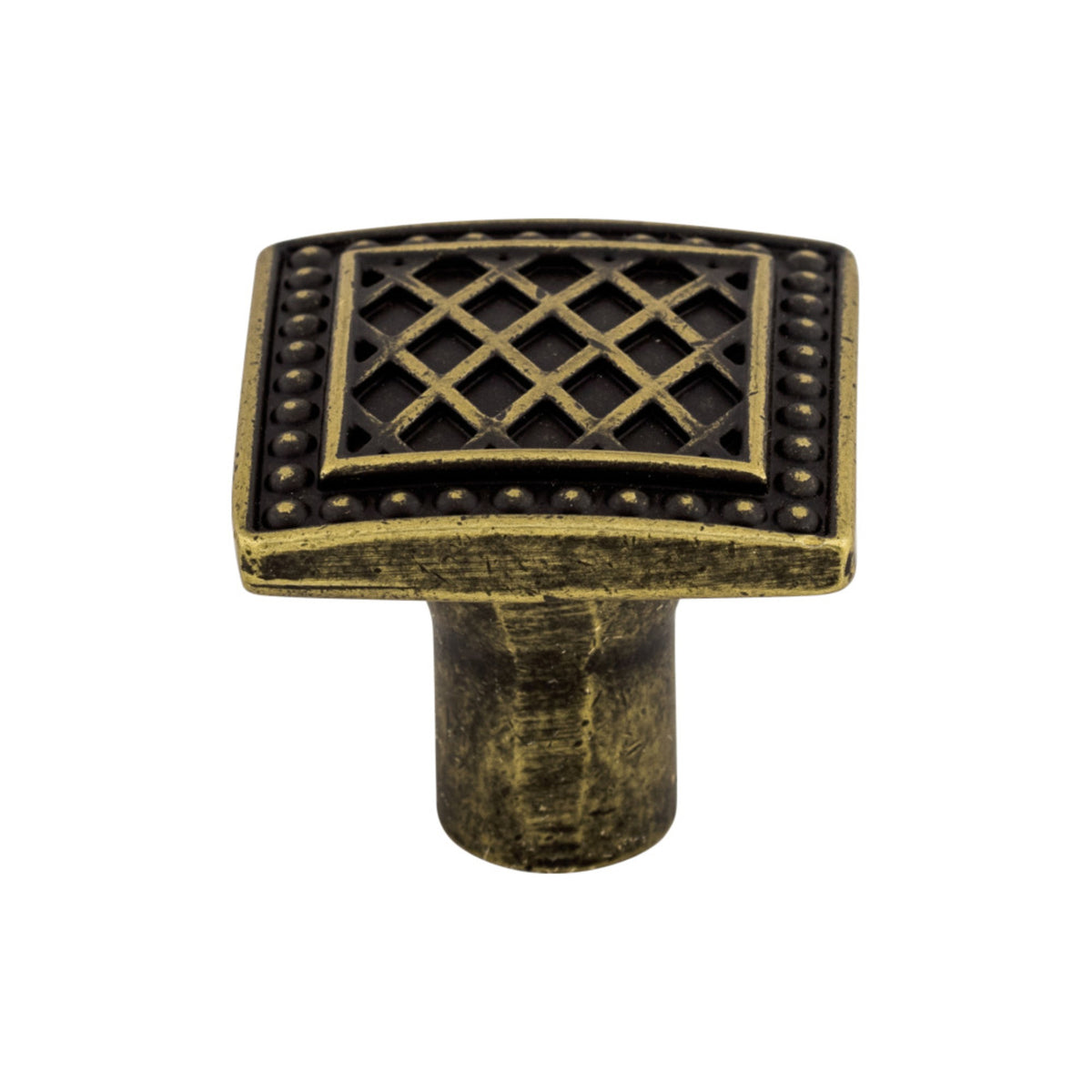 Top Knobs Trevi Square Knob in German Bronze