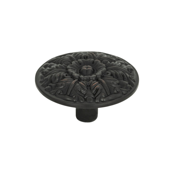 Hammered Medallion Round Knob