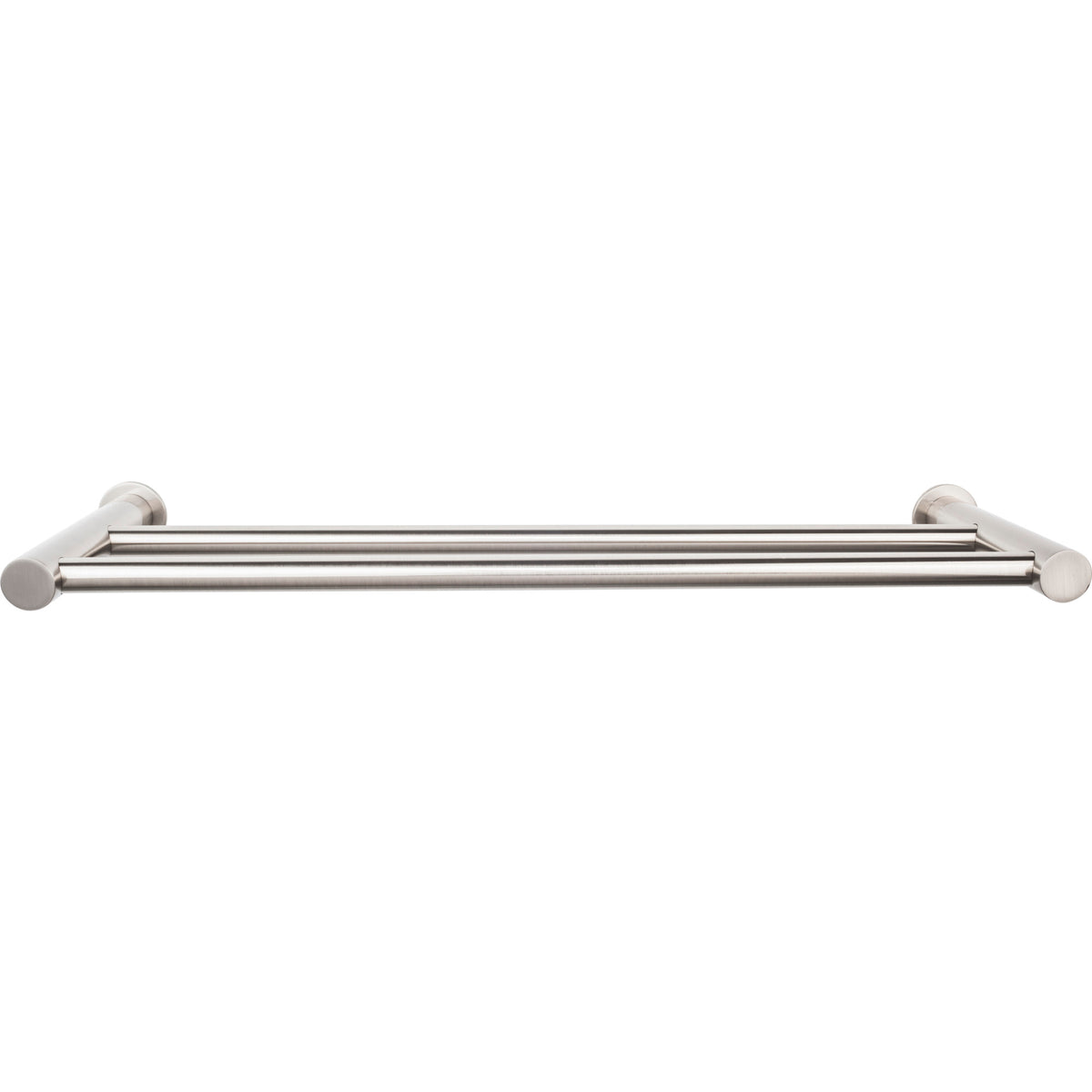 Top Knobs - Hopewell Bath Towel Bar Doubles 30" Brushed Satin Nickel
