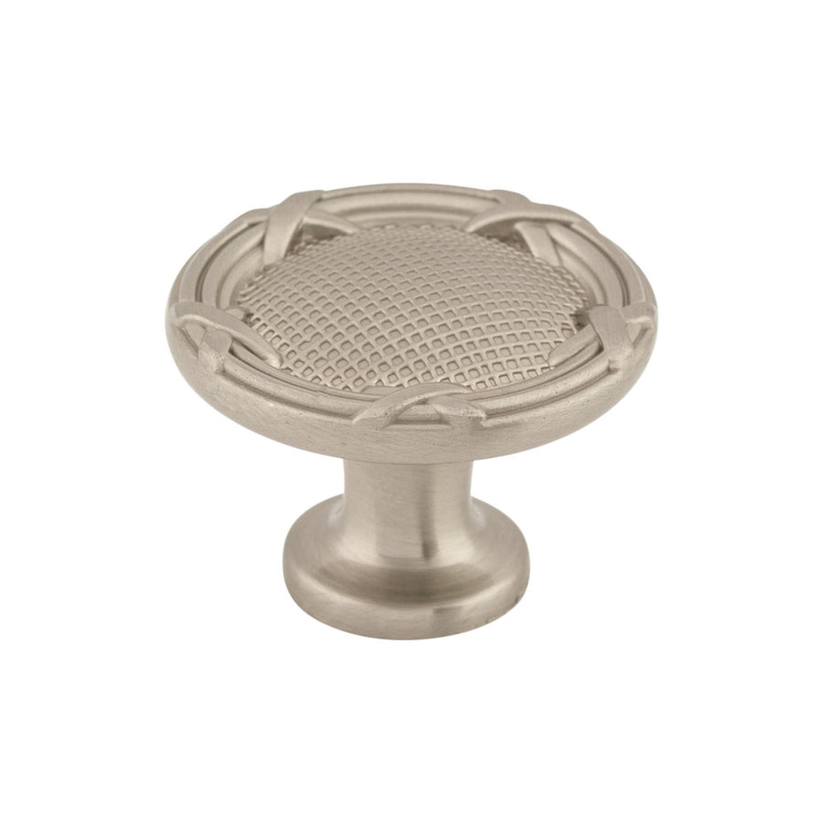 Top Knobs - Ribbon & Reed Round Knobs Brushed Satin Nickel