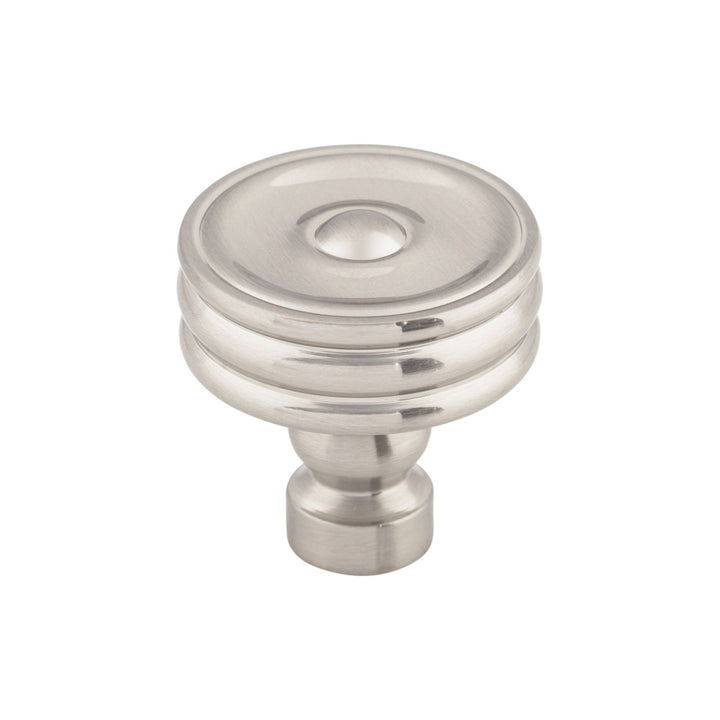 Top Knobs - Brixton Ridged Round Knobs Brushed Satin Nickel