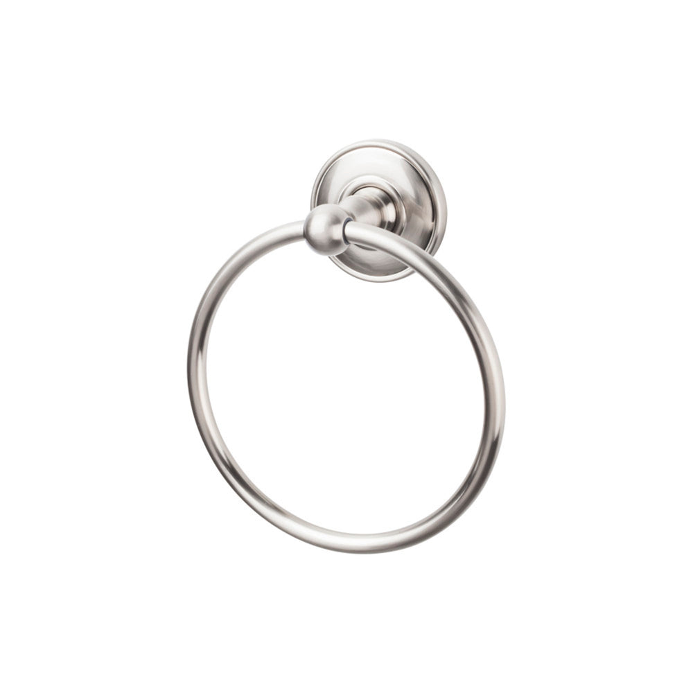 Top Knobs - Edwardian Bath Ring Plain Backplates Brushed Satin Nickel