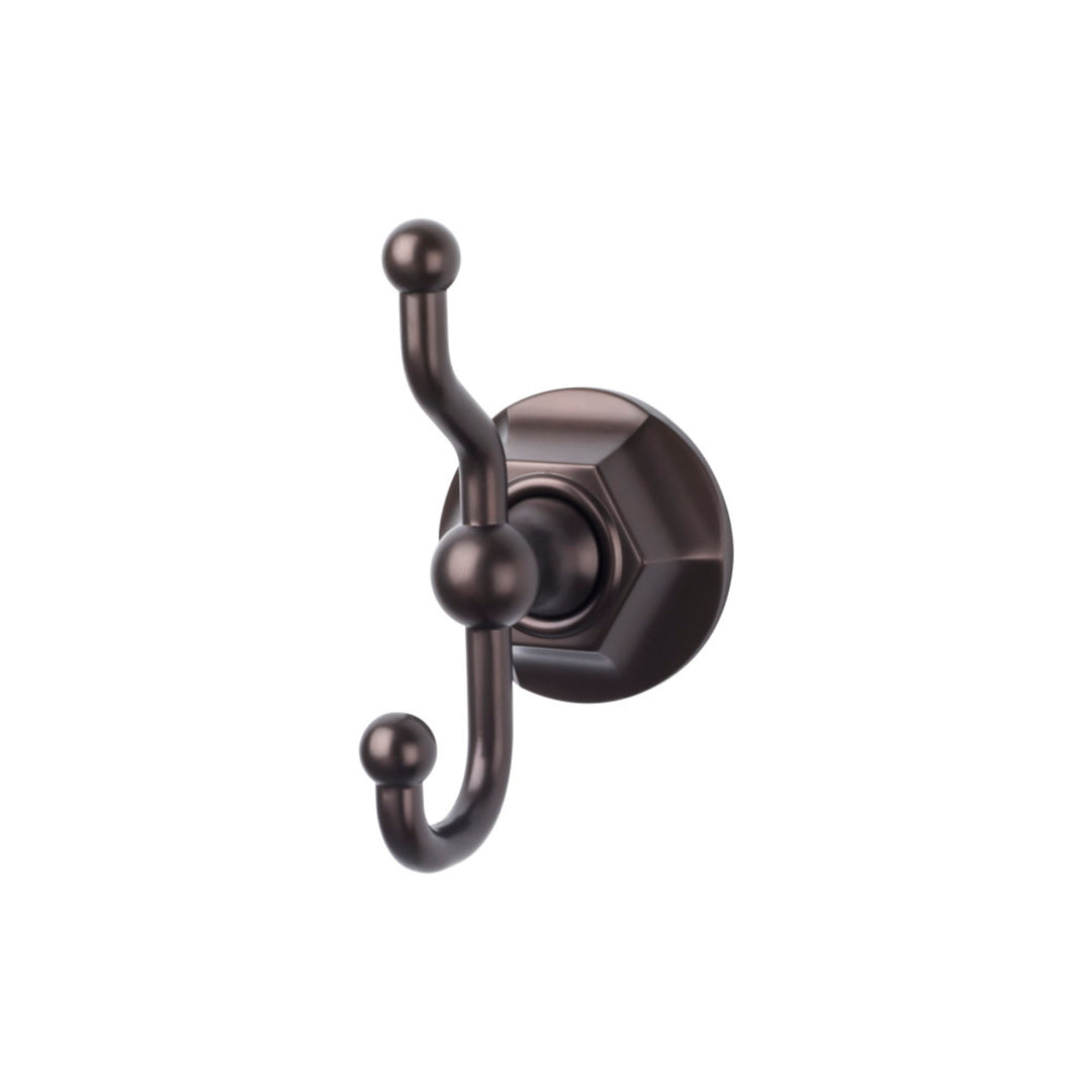 Top Knobs - Edwardian Bath Double Hook Hex Backplates Oil Rubbed Bronze