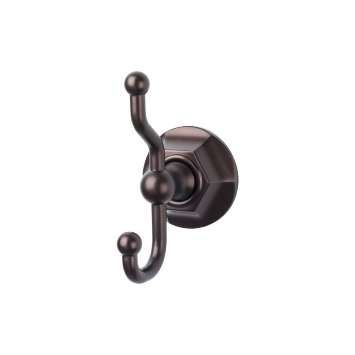 Top Knobs - Edwardian Bath Double Hook Hex Backplates Oil Rubbed Bronze