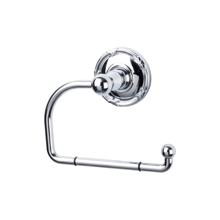 Top Knobs - Edwardian Bath Tissue Hook Ribbon Backplates Polished Chrome