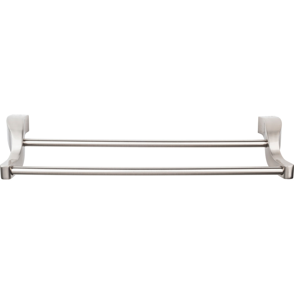 Top Knobs - Aqua Bath Towel Bar Doubles 30" Brushed Satin Nickel