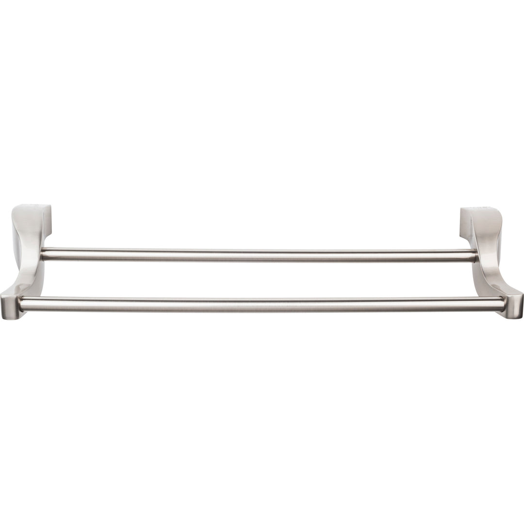 Top Knobs - Aqua Bath Towel Bar Doubles 30" Brushed Satin Nickel