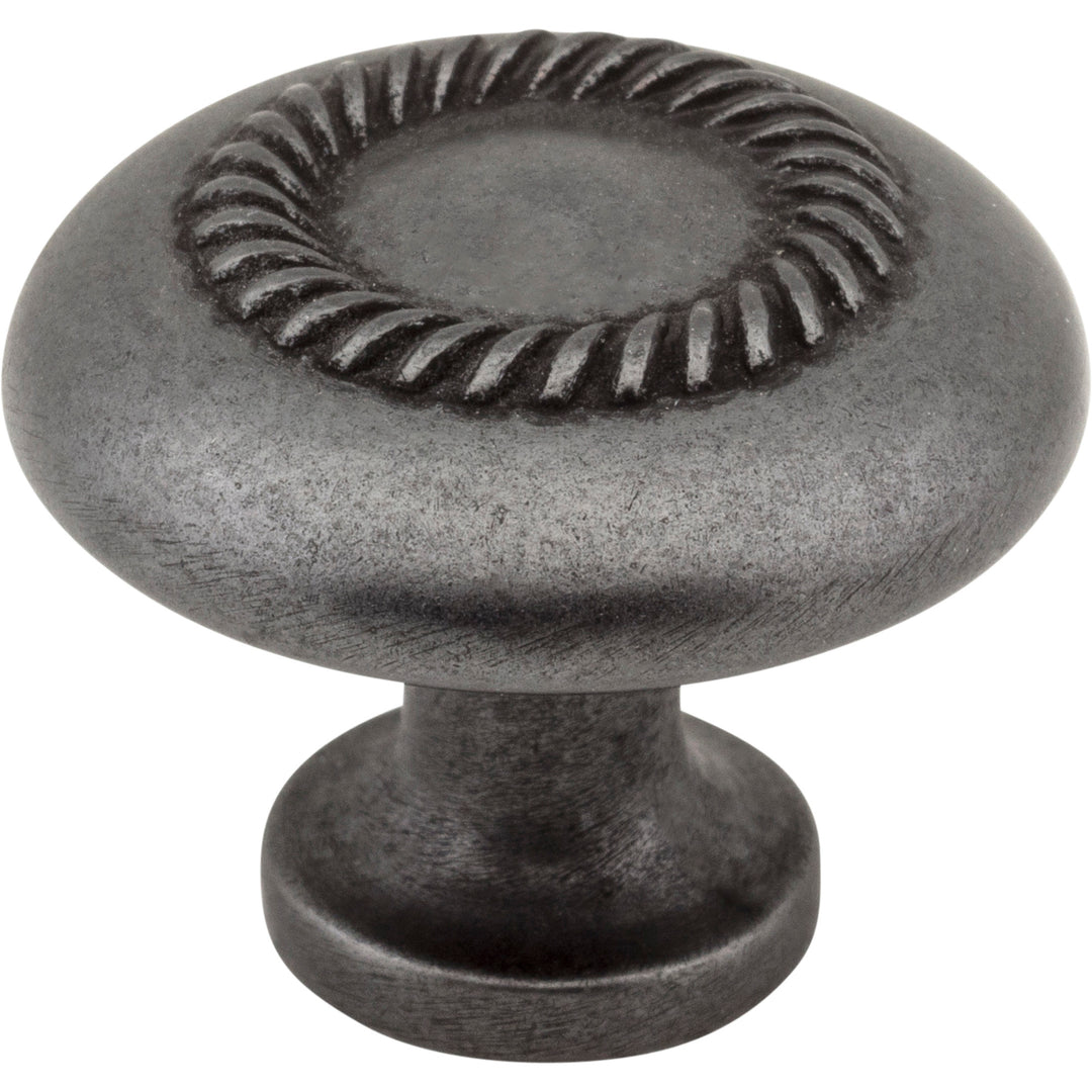 1-1/4" Rope Detailed Cypress Cabinet Mushroom Knob