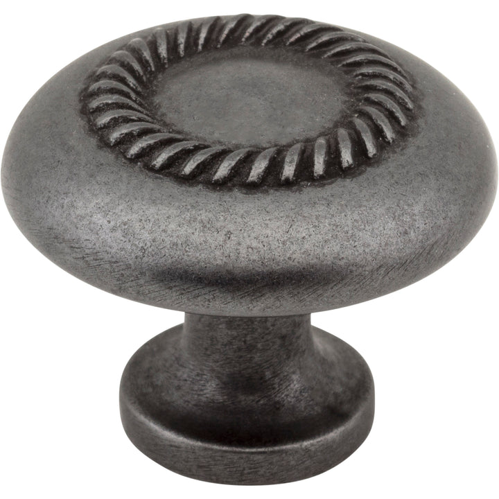 1-1/4" Rope Detailed Cypress Cabinet Mushroom Knob