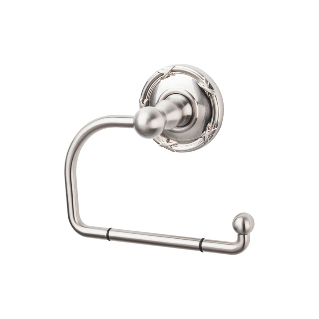 Top Knobs - Edwardian Bath Tissue Hook Ribbon Backplates Brushed Satin Nickel