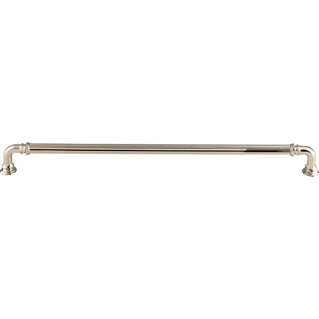 Top Knobs - Reeded Pulls 12" Polished Nickel