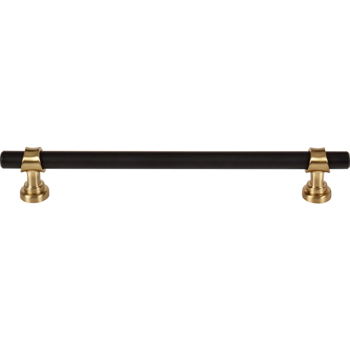 Top Knobs - Bit Bar Pulls (M1197) 7 9/16" Flat Black and Honey Bronze