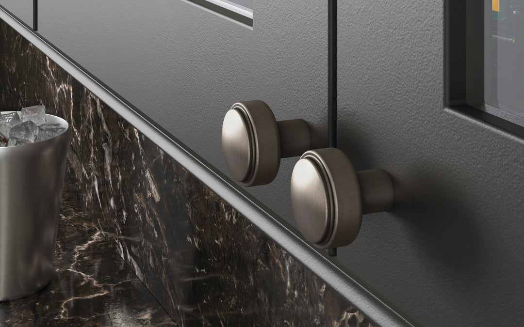 Atlas Kayden Diameter Round Knob, Brushed Nickel, room setting