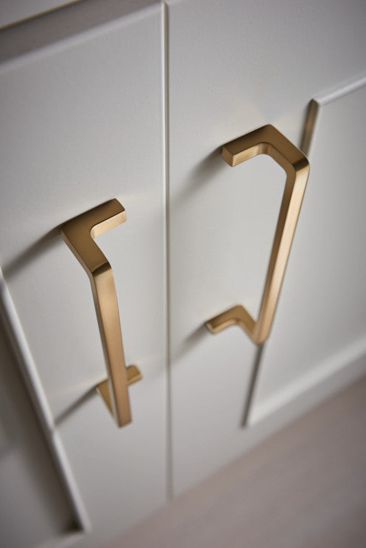 Atlas Logan Bar Pull, Warm Brass, room setting