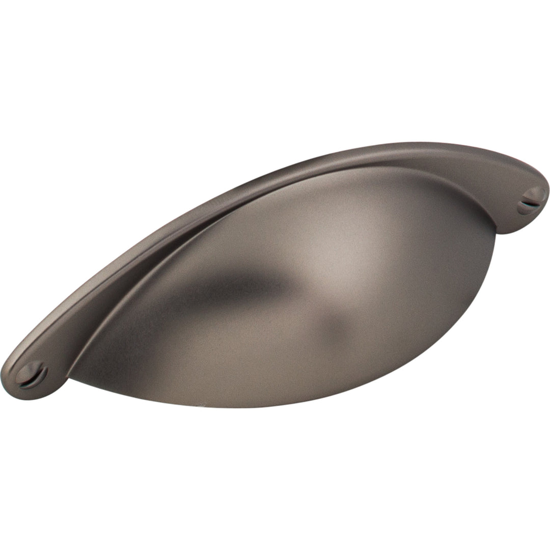 Top Knobs Arendal Cup Pull, Ash Gray, angle 2