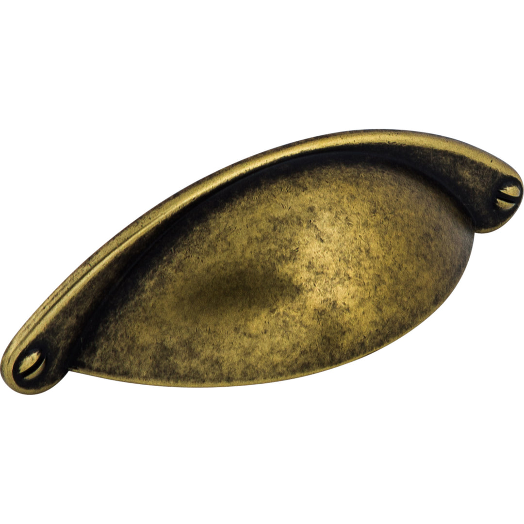 Top Knobs Arendal Cup Pull, German Bronze, angle 2