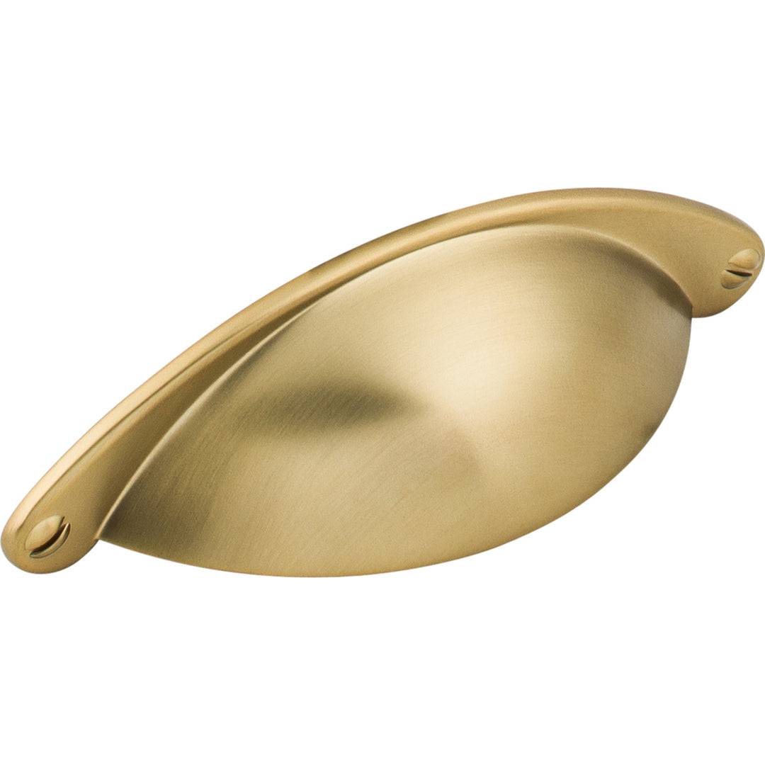 Top Knobs Arendal Cup Pull, Honey Bronze, angle 2