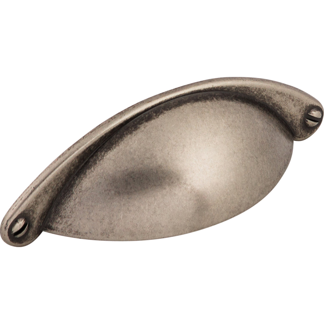 Top Knobs Arendal Cup Pull, Pewter Antique, angle 2