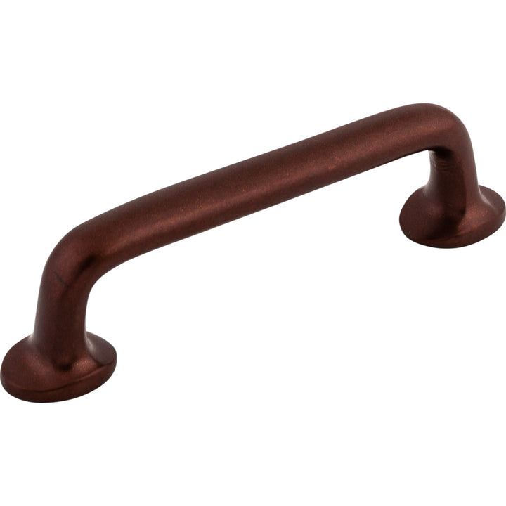 Top Knobs Aspen Rounded Bar Pulls, Mahogany Bronze, angle 2