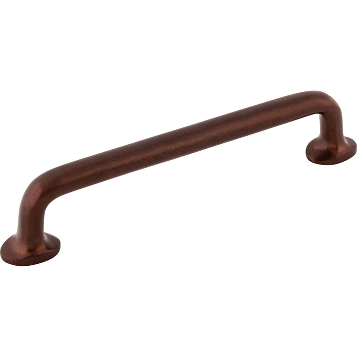 Top Knobs Aspen Rounded Bar Pulls, Mahogany Bronze, angle 2