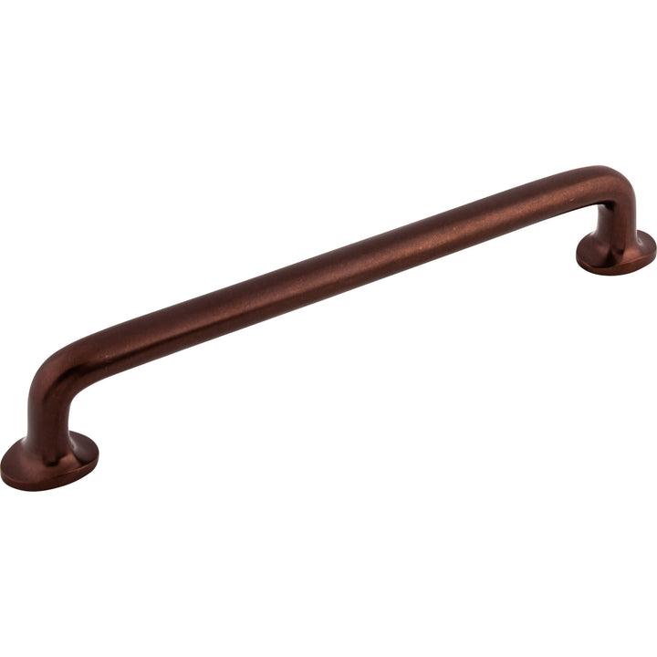 Top Knobs Aspen Rounded Bar Pulls, Mahogany Bronze, angle 2