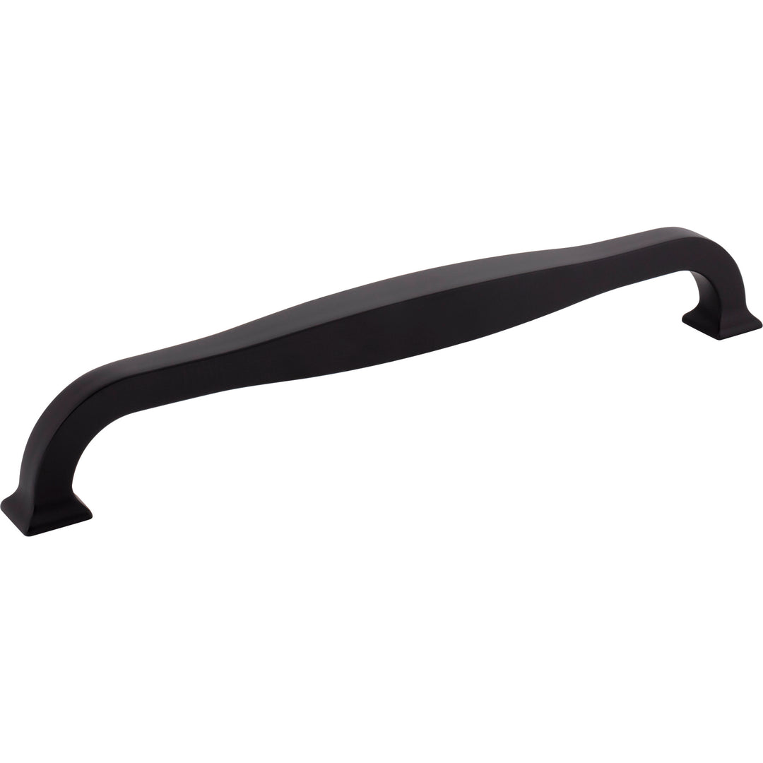 Top Knobs Contour Appliance Pull, Flat Black, angle 2