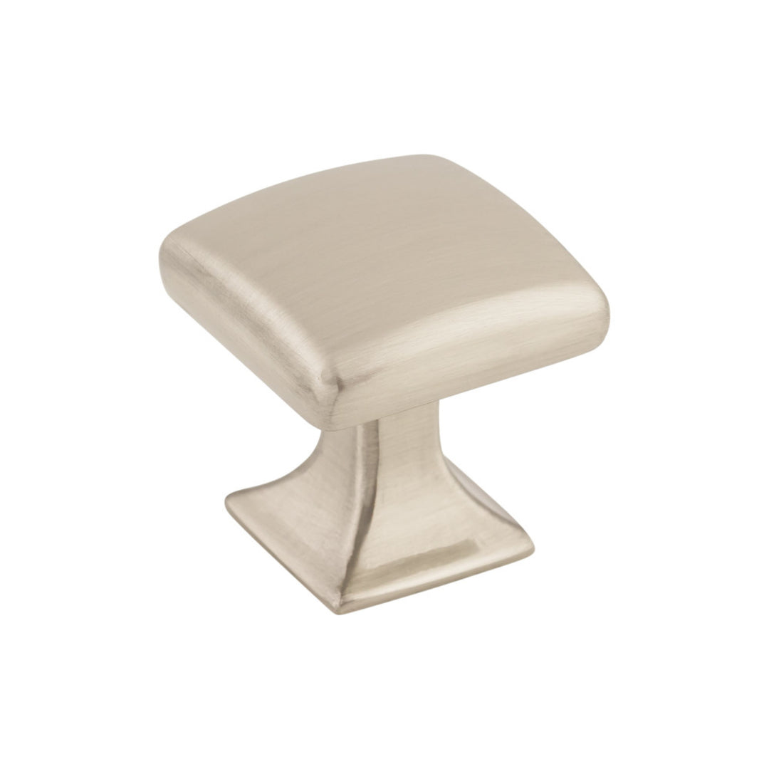 Top Knobs Contour Square Knob, Brushed Satin Nickel, angle 2