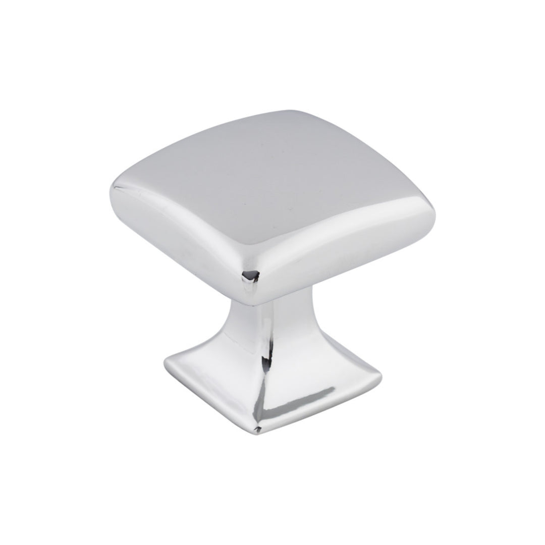 Top Knobs Contour Square Knob, Polished Chrome, angle 2
