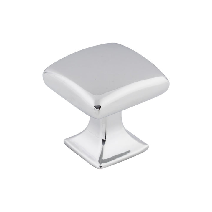 Top Knobs Contour Square Knob, Polished Chrome, angle 2