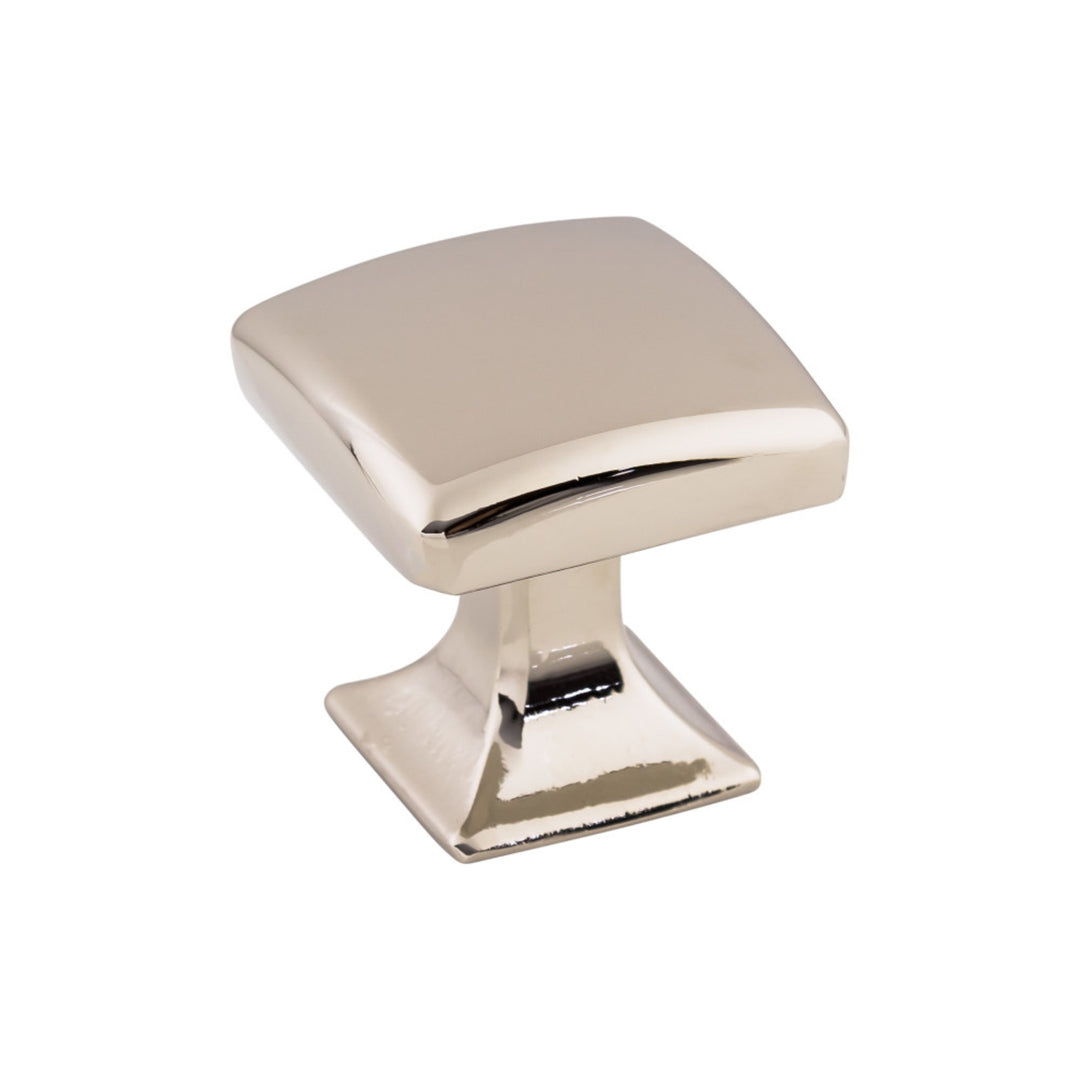 Top Knobs Contour Square Knob, Polished Nickel, angle 2
