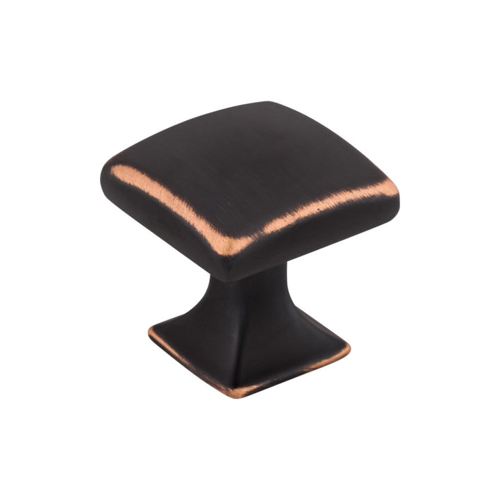 Top Knobs Contour Square Knob, Umbrio, angle 2
