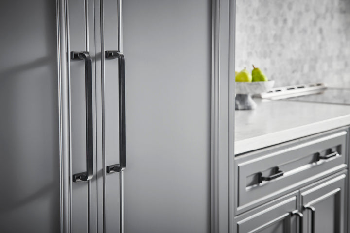 Top Knobs Harrison Appliance Pull, Flat Black, room setting