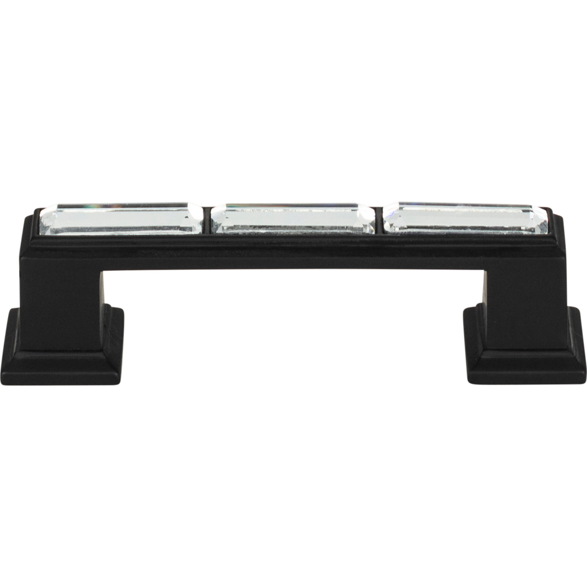 Atlas - Legacy Crystal Pulls 3" Matte Black