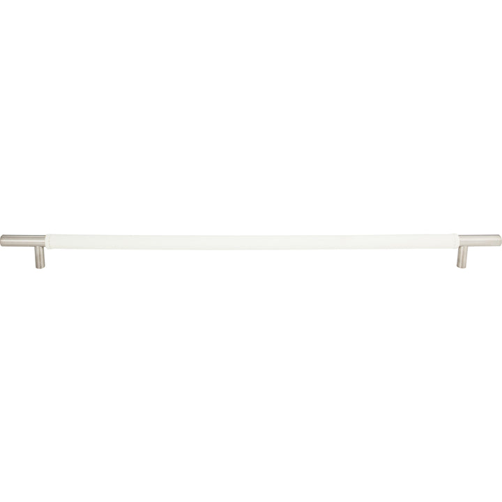 Atlas - Zanzibar White Appliance Pull Leathers Brushed Nickel