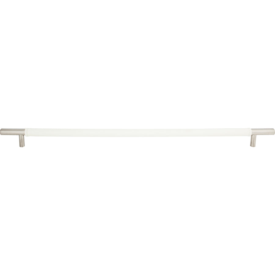 Atlas - Zanzibar White Appliance Pull Leathers Brushed Nickel