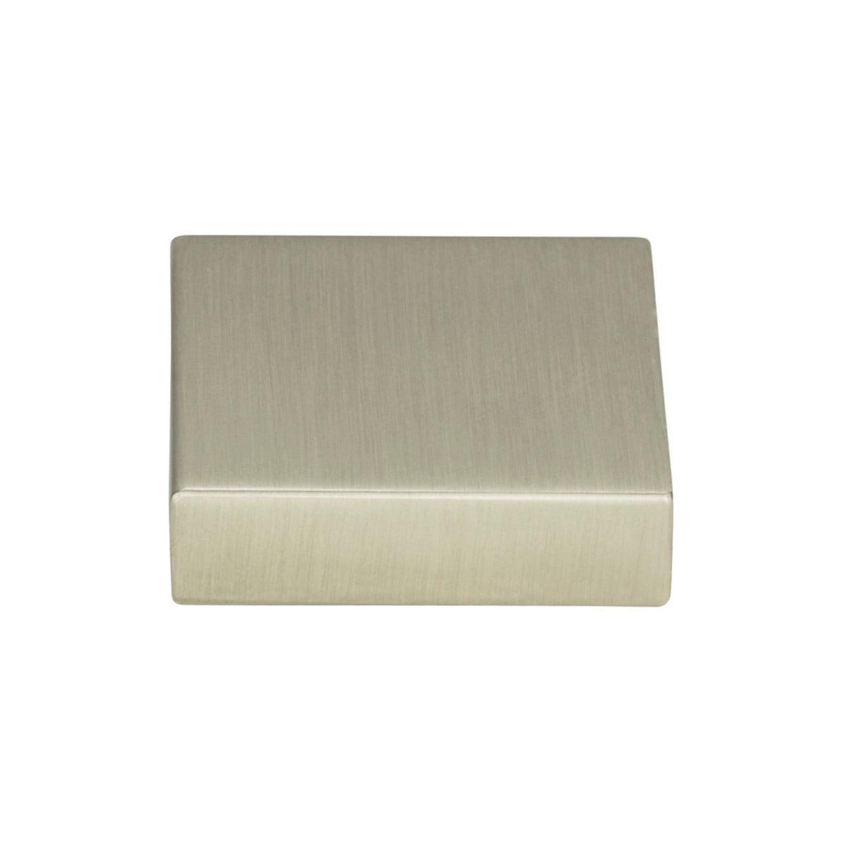 Atlas Thin Square Knob in Brushed Nickel