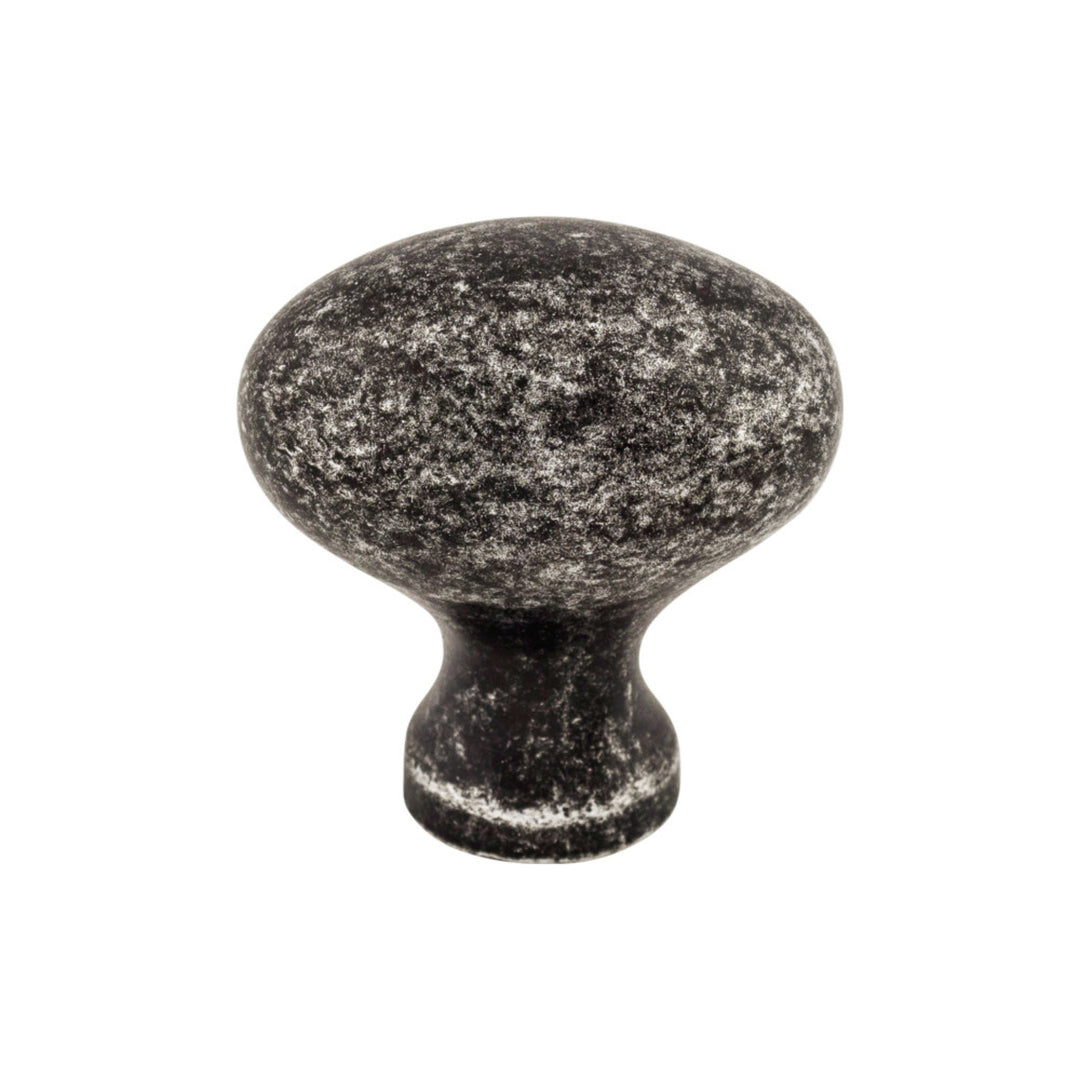 Top Knobs - Egg Oval Knobs Black Iron