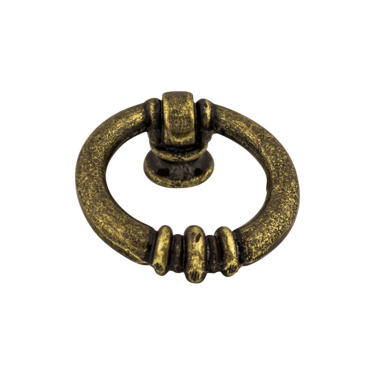 Top Knobs Newton Ring Round Knob in German Bronze