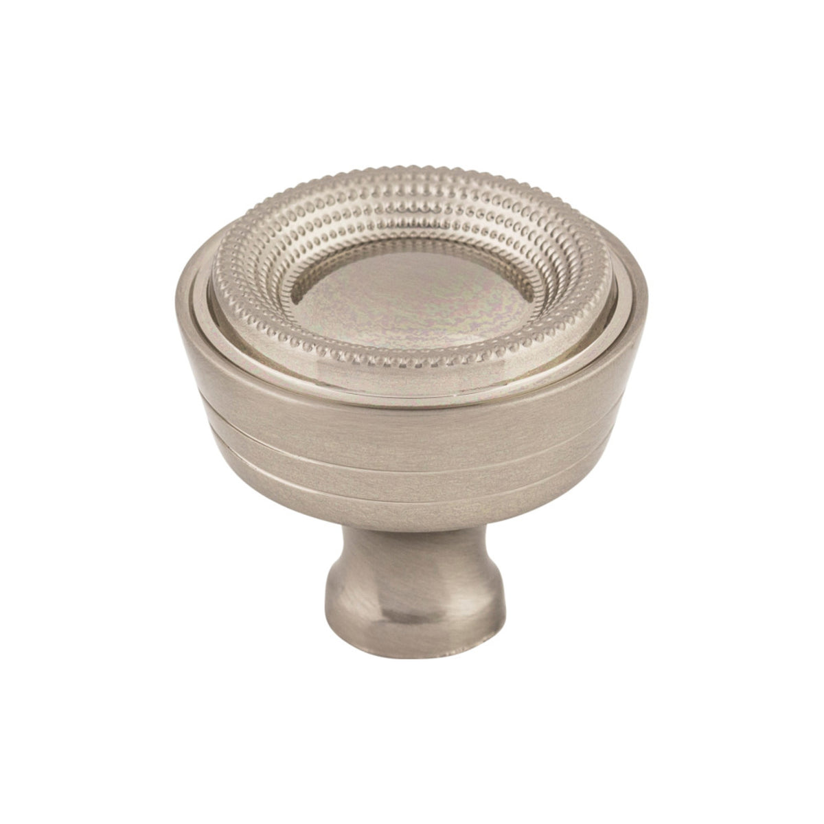 Top Knobs - Beaded Round Knobs Brushed Satin Nickel