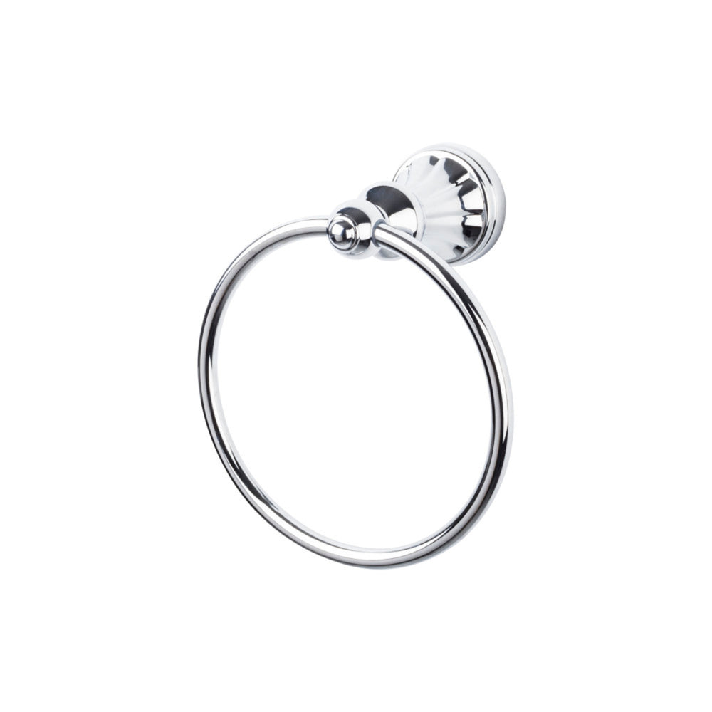Top Knobs - Hudson Bath Rings Polished Chrome