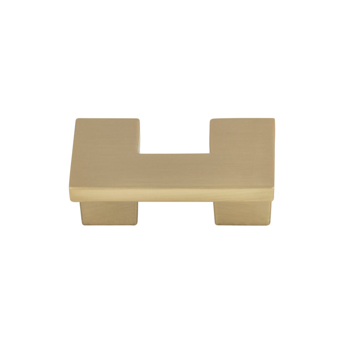 Atlas U Turn Square Knob in Champagne