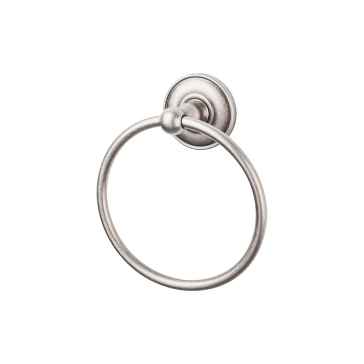 Top Knobs - Edwardian Bath Ring Plain Backplates Antique Pewter