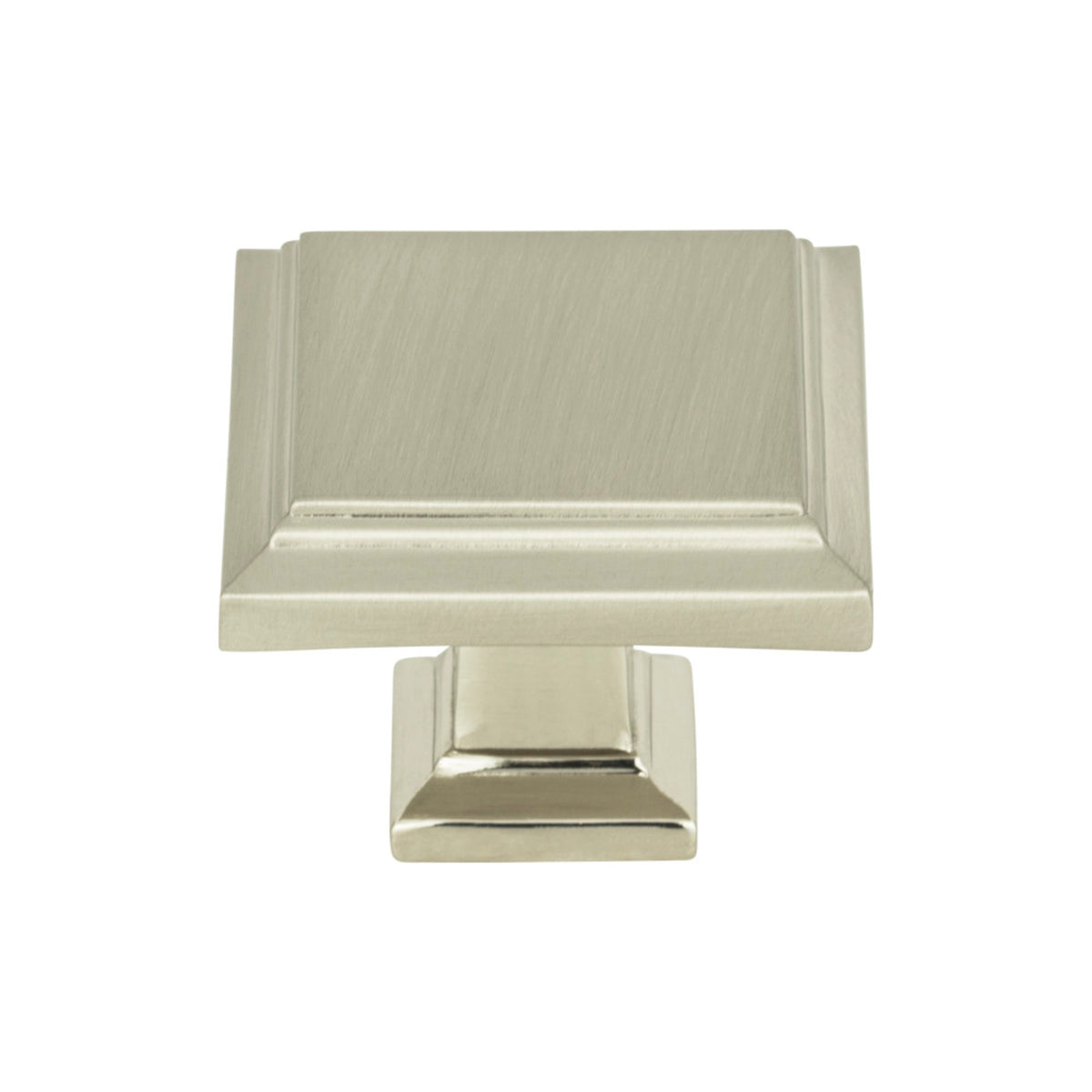 Atlas Sutton Place Square Knob in Brushed Nickel