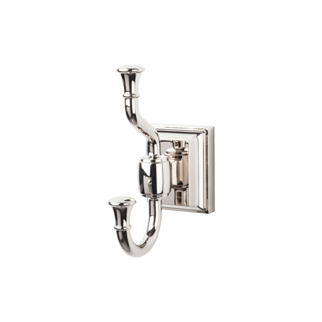 Top Knobs - Stratton Bath Double Hooks Polished Nickel