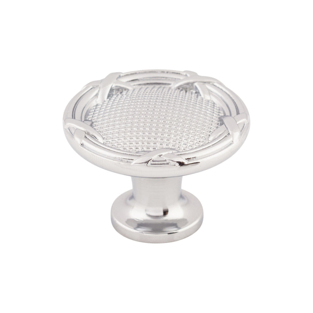 Top Knobs - Ribbon & Reed Round Knobs Polished Chrome